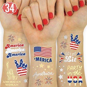 Fourth of July Tattoo Decorations - 34 Styles