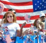 Red, White & Blue Body Glitter for 4th of July