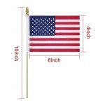 50 Mini American Flags on Sticks for Celebrations