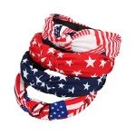 American Flag 4-Pack Headbands for Independence Day