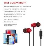 Palovue USB Type C Earbuds with Mic and Control