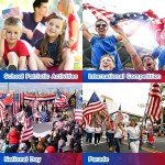 USA Flag Body Glitter for 4th of July Fun