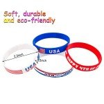 36pcs 4th of July Silicone Wristbands for Kids