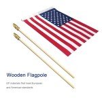50 Mini American Flags on Sticks for Celebrations