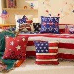 Patriotic 18x18 Throw Pillow Covers, Set of 4