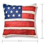 Patriotic 18x18 Throw Pillow Covers, Set of 4