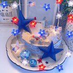 Patriotic 4th of July String Lights 10FT