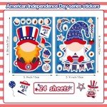 Patriotic Make-a-Face Stickers for Kids