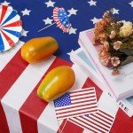 3 Pack Patriotic Disposable Tablecloths for Parties