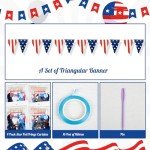 4th of July Star Tinsel Curtain & Banner Set
