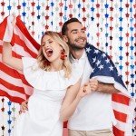 4th of July Star Tinsel Curtain & Banner Set