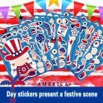 Patriotic Make-a-Face Stickers for Kids
