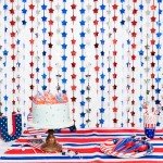 4th of July Star Tinsel Curtain & Banner Set