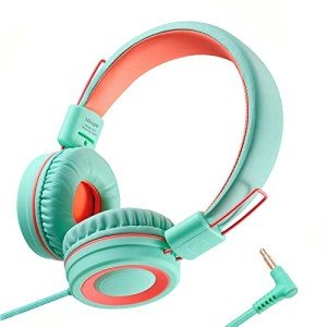Foldable Kids Headphones with 3.5mm Jack - Mint