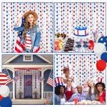 4th of July Star Tinsel Curtain & Banner Set