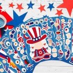 Patriotic Make-a-Face Stickers for Kids