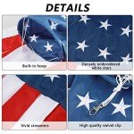 60-Inch Patriotic American Flag Windsock Decor