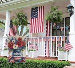 Patriotic 4th of July Garden Flag - Burlap 12x18