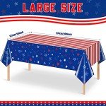 3Pack Patriotic Tablecloths for 4th of July