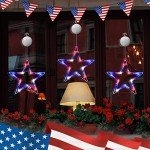 Patriotic 4th of July Window Fairy Lights - 3 Pack