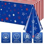 3Pack Patriotic Tablecloths for 4th of July
