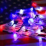 Patriotic 4th of July Window Fairy Lights - 3 Pack