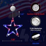 Patriotic 4th of July Window Fairy Lights - 3 Pack