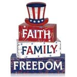 4 Pcs Patriotic Table Decor for Independence Day