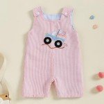 Cute Striped Sleeveless Baby Romper Outfit