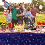 3Pack Patriotic Tablecloths for 4th of July