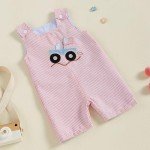 Cute Striped Sleeveless Baby Romper Outfit