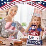 4 Pcs Patriotic Table Decor for Independence Day
