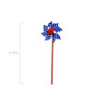 Patriotic American Flag Pinwheels - Set of 36