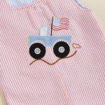 Cute Striped Sleeveless Baby Romper Outfit