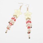 Patriotic Red, White & Blue Star Earrings