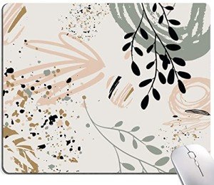 Abstract Art Square Mouse Pad with Non-Slip Base