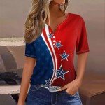 Patriotic Women's 4th of July Top
