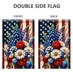 4th of July Double-Sided Garden Flag, 12x18
