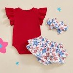 Baby Girl's 1st Fourth of July Outfit