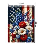 4th of July Double-Sided Garden Flag, 12x18