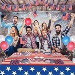 American Flag Tablecloths for Patriotic Parties - 3 Pack