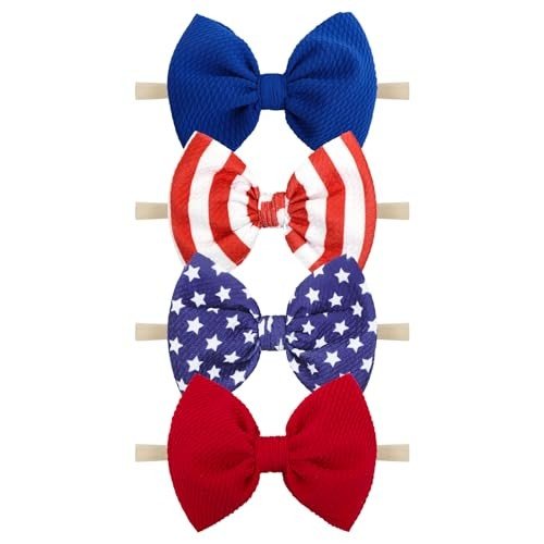 4th of July Baby Headbands - 4 Pack