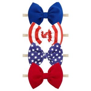 4th of July Baby Headbands - 4 Pack