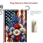 4th of July Double-Sided Garden Flag, 12x18