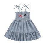 USA Flag Dress for Toddler Girls 4th of July