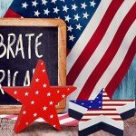 Independence Day Wooden Star Blocks – 3 Pack