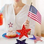 Independence Day Wooden Star Blocks – 3 Pack