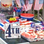 4th of July Fireworks Wooden Plaque Sign