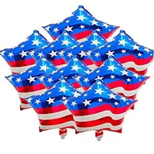 Fourth of July Patriotic Balloons - 10 Pack