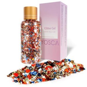 Red Chunky Body Glitter Gel for Festivals